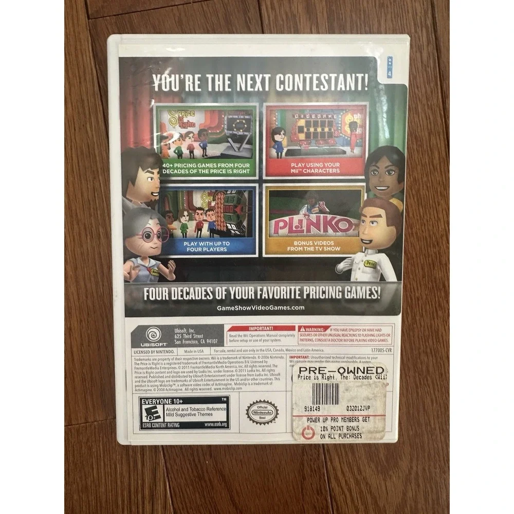 The Price is Right: Decades (Nintendo‎ Wii) Complete, CIB